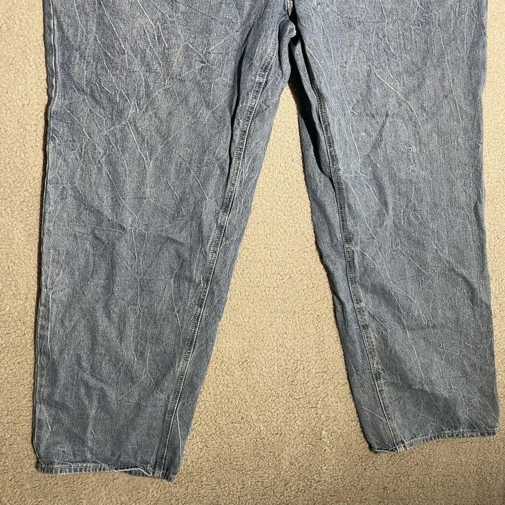 Y2K Ninth Hall Ambush Jeans Mens 38x30 Blue Denim Dragon Baggy Wide Leg Skater